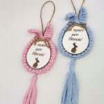 Κρεμαστό πασχαλινό αναμνηστικό "baby bunny color"