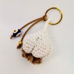 Μπρελόκ "σκόρδο" χειροποίητο πλεκτό.